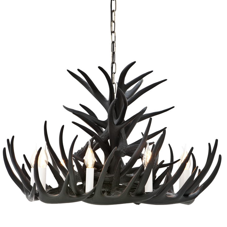 Люстра Eichholtz Chandelier Horn Highlands Black