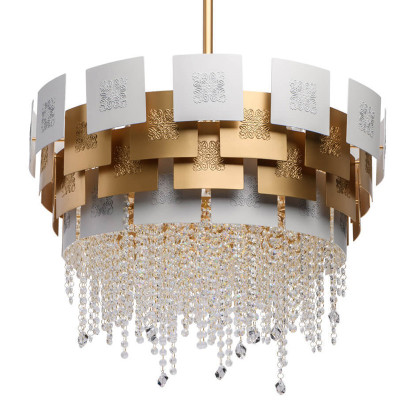 Люстра Engraving Plates White Gold