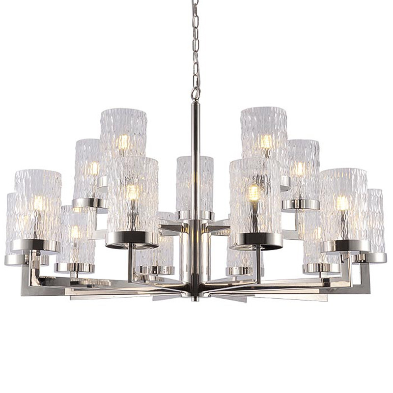 Люстра Estebe Glass Nickel Chandelier 14