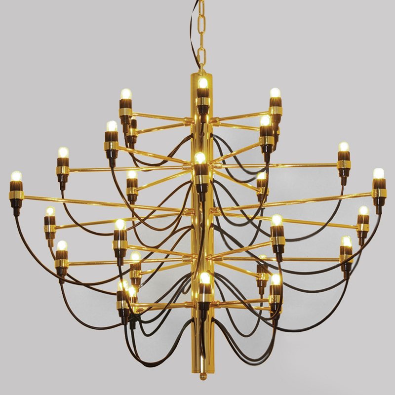 Люстра Flos 2097 30 Brass Gold by Gino Sarfatti