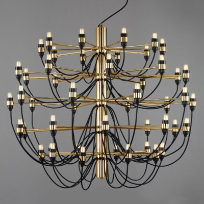 Люстра Flos 50 holder Brass Gold by Gino Sarfatti