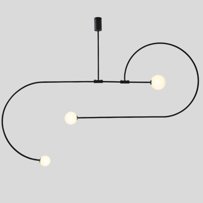 Люстра Fontana Amorosa Three Vortex Black