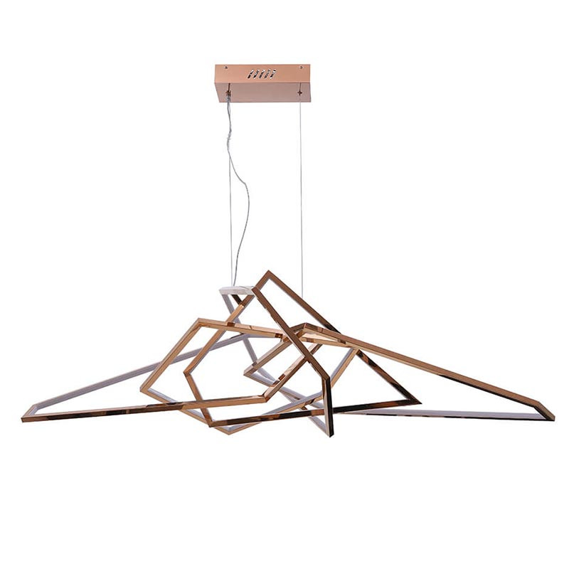 Люстра Geometric Plexus Gold Chandelier