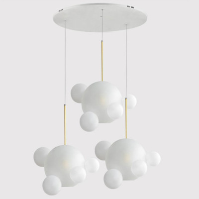 Люстра GIOPATO & COOMBES BOLLE BLS LAMP white glass circle
