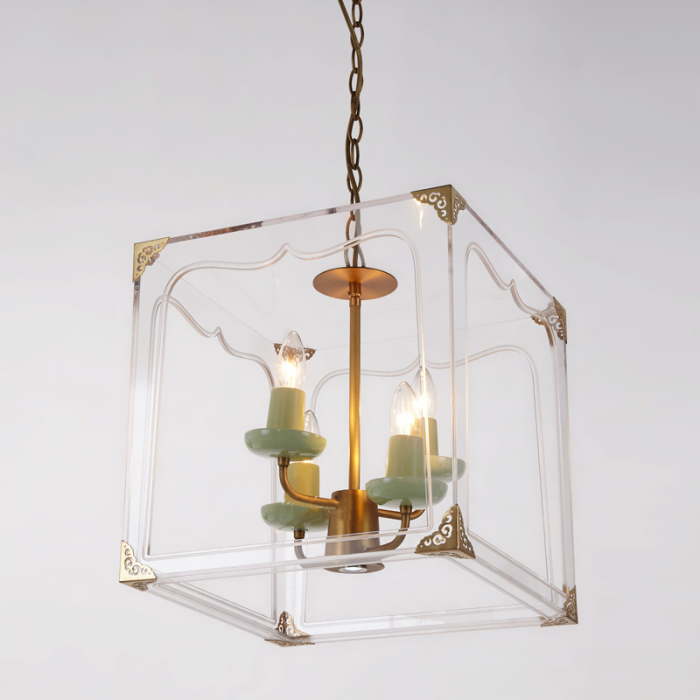 Люстра Glass Clear Cube