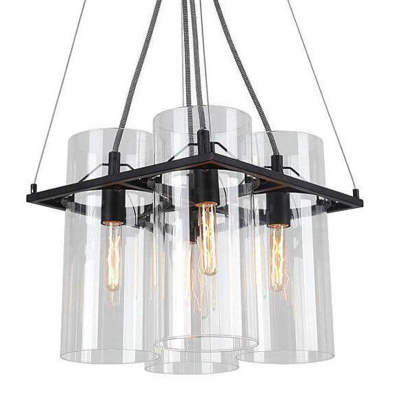 Люстра Glass Cylinder Chandelier