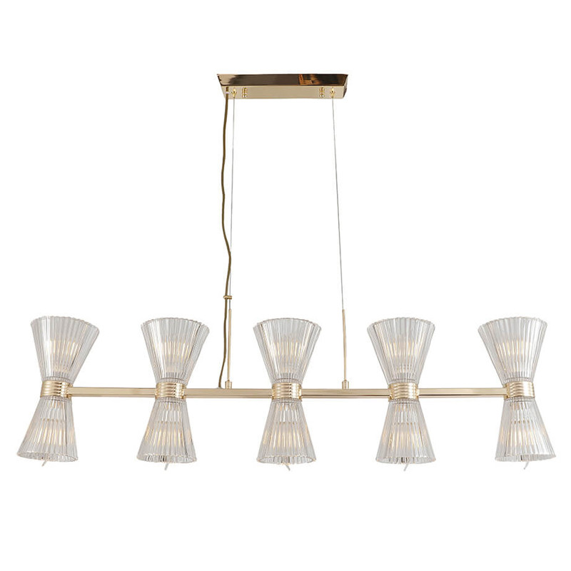 Люстра Glass Horn Light gold 10