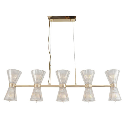 Люстра Glass Horn Light gold 10