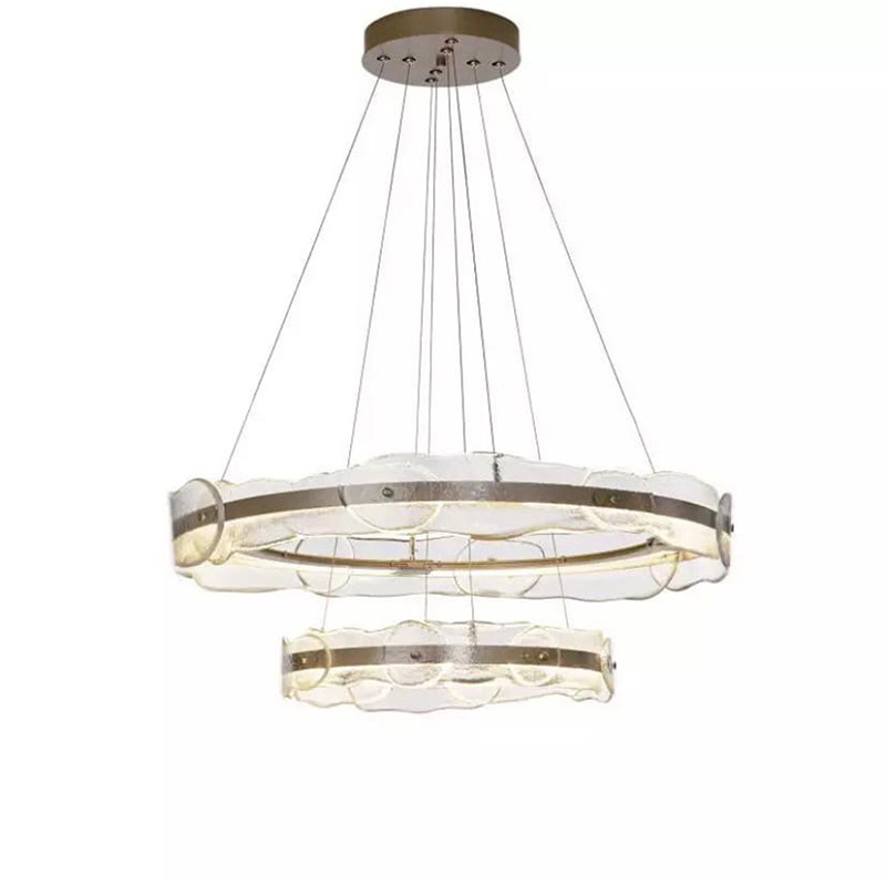 Люстра golden 2 RING horizontal chandelier