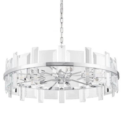 Люстра Harlow Crystal Round Chandelier chrome 7