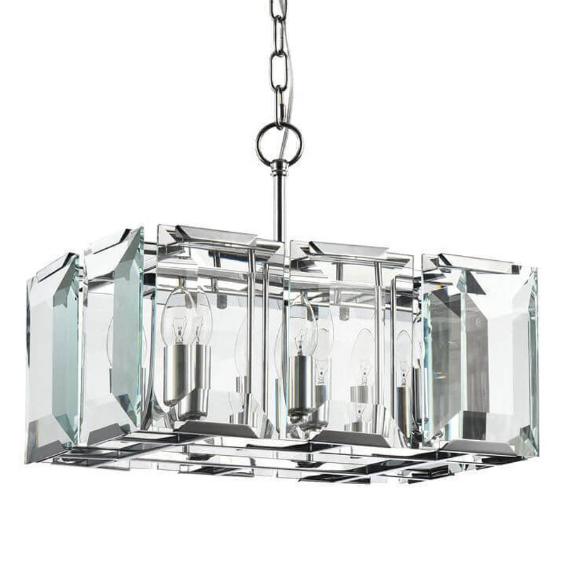 Люстра Harlow Crystal Square Chandelier chrome 6