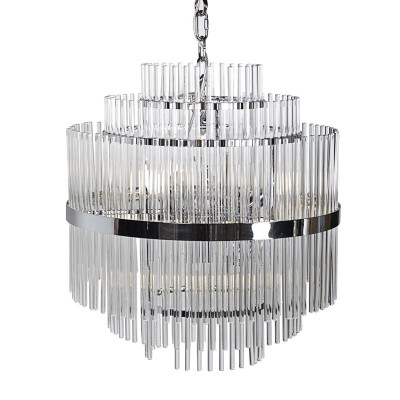 Люстра Hexagon Tube Light Multi-Tiered Chandelier