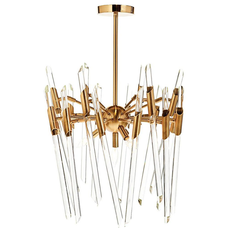 Люстра Ice Rods Chandelier brass