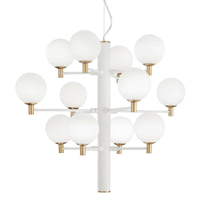 Люстра Italian Globe Abstraction Light White 12