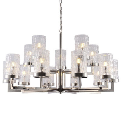 Люстра Kelly Max Silver с Рельефным Стеклом