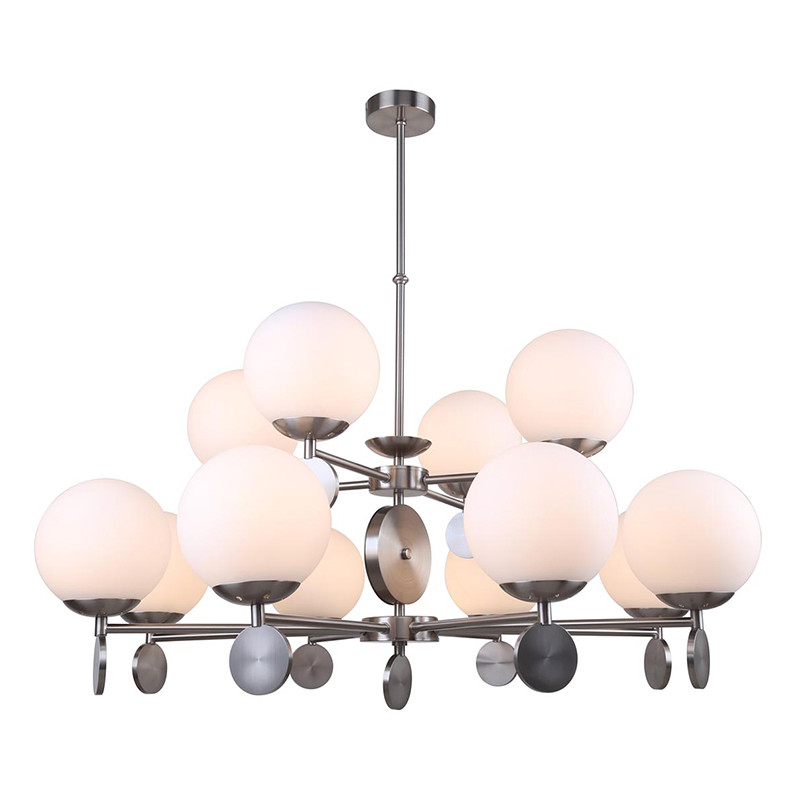 Люстра Kyran Nickel Chandelier 12