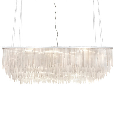 Люстра LAMP SELENITE RECT chromium 160