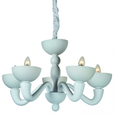 Люстра Lampadario Corteccia bianco 5 luci