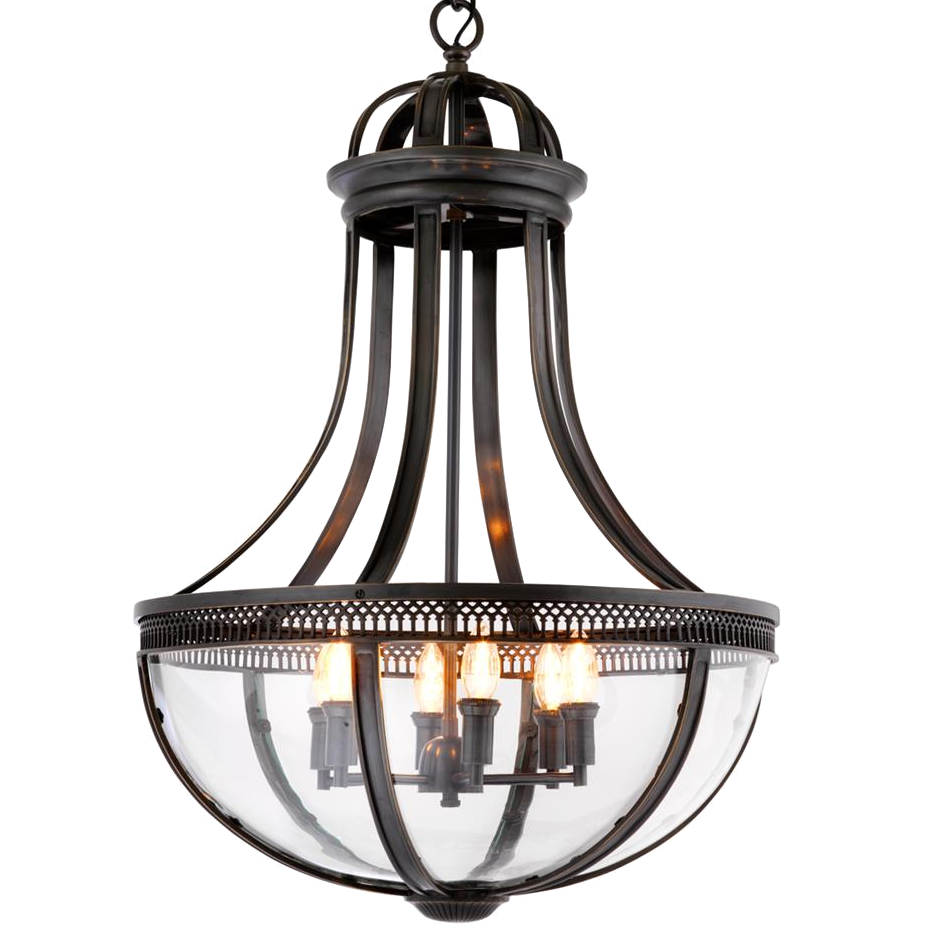 Люстра Lantern Capitol Hill L Bronze