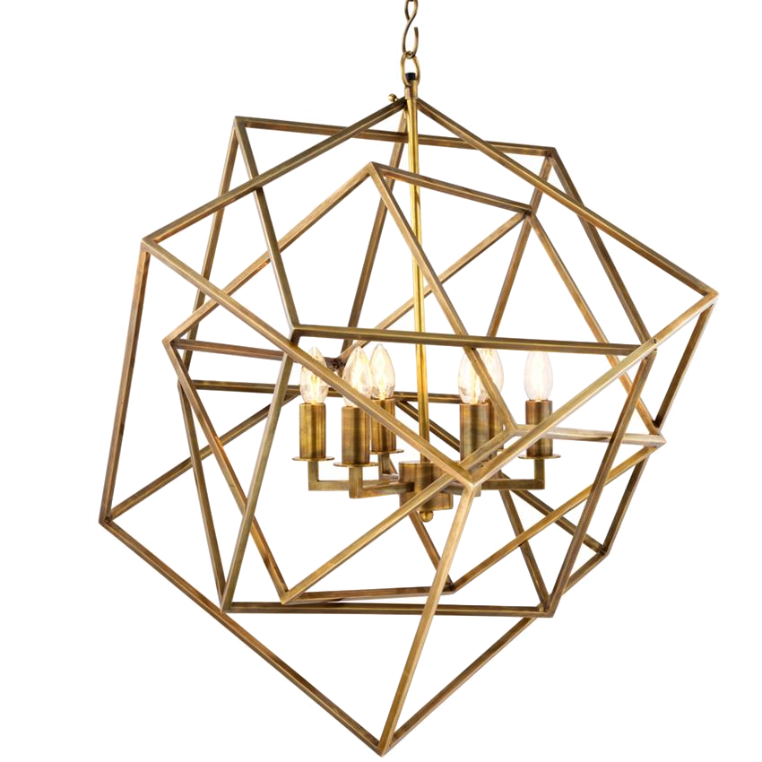 Люстра Lantern Matrix Brass