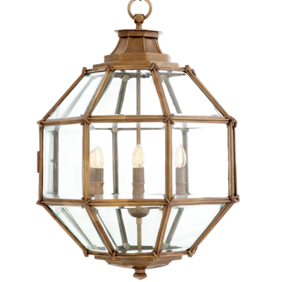 Люстра Lantern Owen Brass M