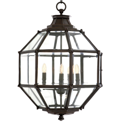 Люстра Lantern Owen Bronze M
