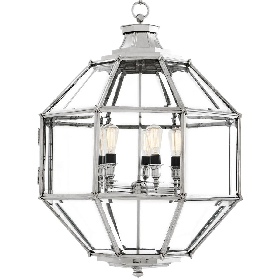 Люстра Lantern Owen Nickel L