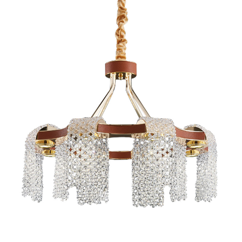 Люстра Leather Glass Chandelier 60