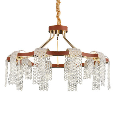 Люстра Leather Glass Chandelier 80