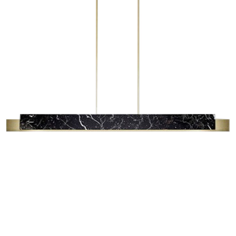 Люстра Leonce Marble Linear Chandelier Brass