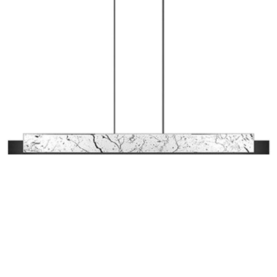 Люстра Leonce Marble Linear Chandelier White