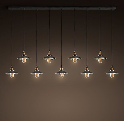 Люстра Loft Cone Pendant Reflector 9 Line