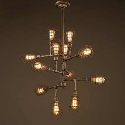 Люстра Loft Industrial Sputnik 12 Retro
