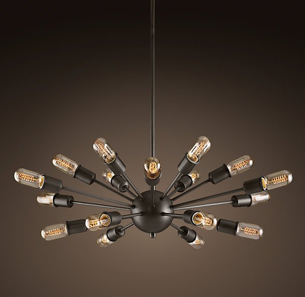 Люстра Loft Industrial Sputnik Chandelier Elliptical