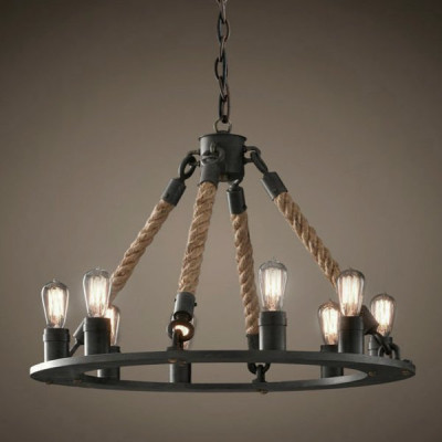 Люстра Loft Old Castle Rope Chandelier