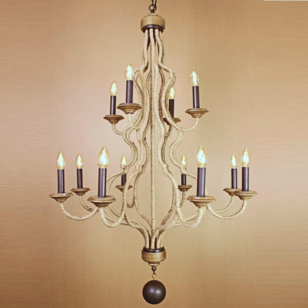 Люстра Loft Rope 12 Chandelier