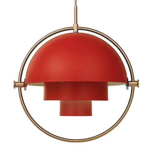Люстра Louis Weisdorff Gubi Multi-lite Pendant Red