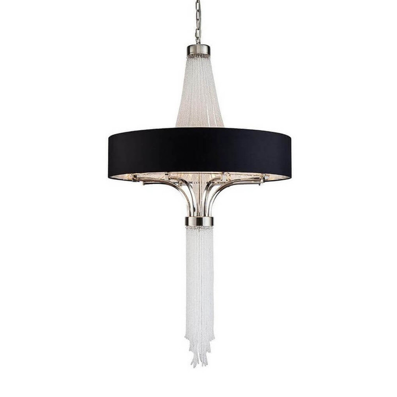 Люстра Luccу Small с Черным Тканевым Плафоном