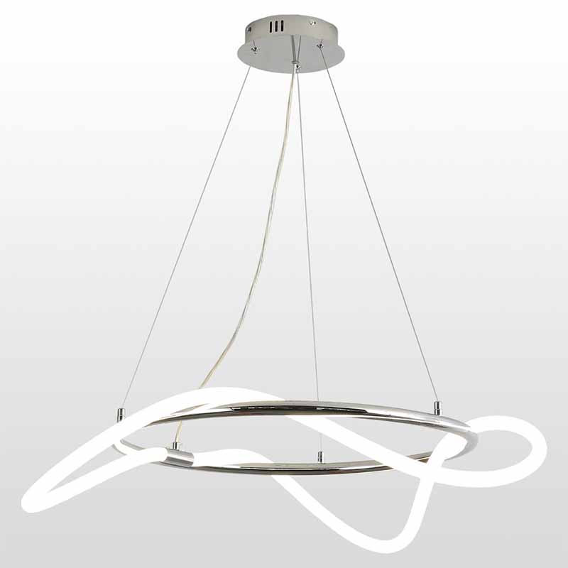 Люстра Luke Lampco Tracer Chandelier Chrome 60