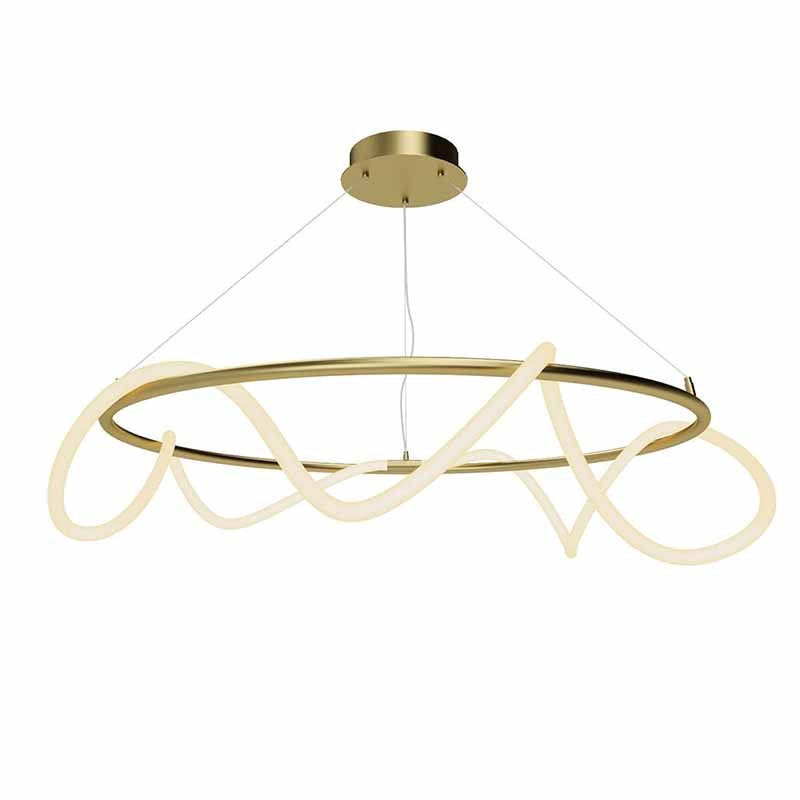 Люстра Luke Lampco Tracer Chandelier Gold 100