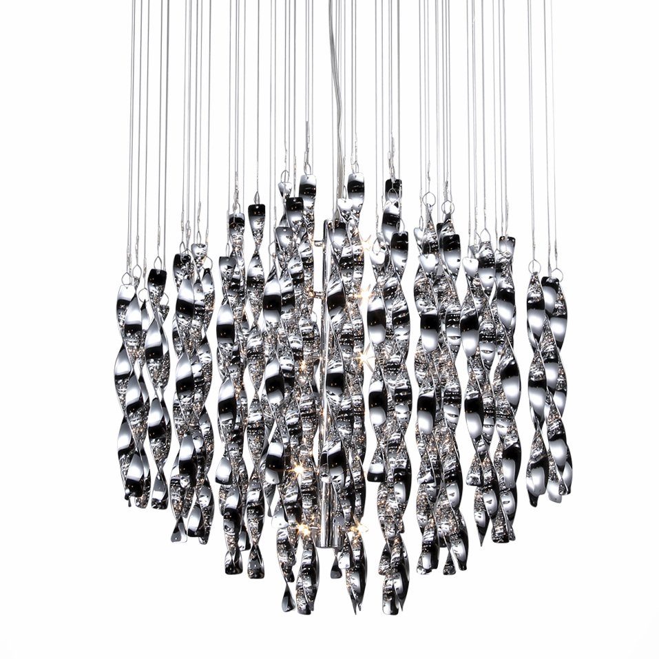 Люстра Macaroni Chandelier Chrome mono