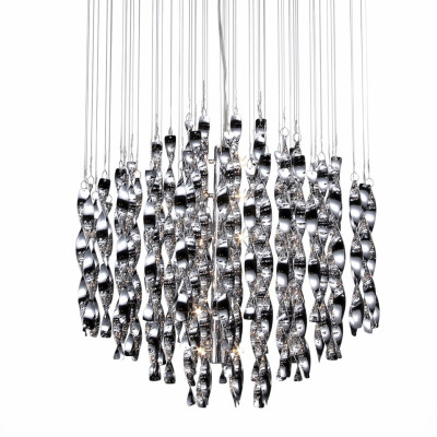Люстра Macaroni Chandelier Chrome mono