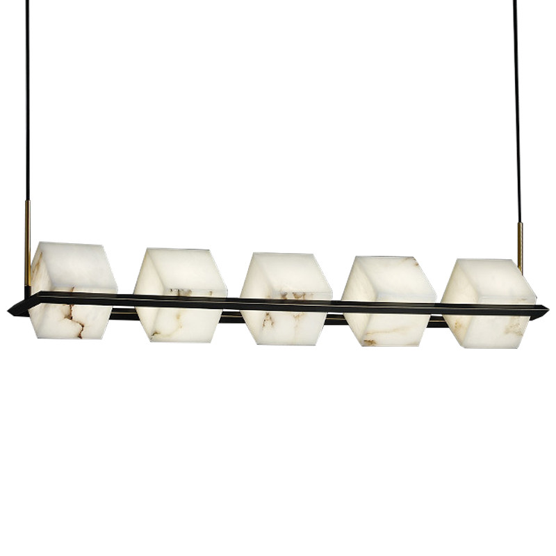 Люстра Marble Cubes Modern Light Chandelier 5 плафонов