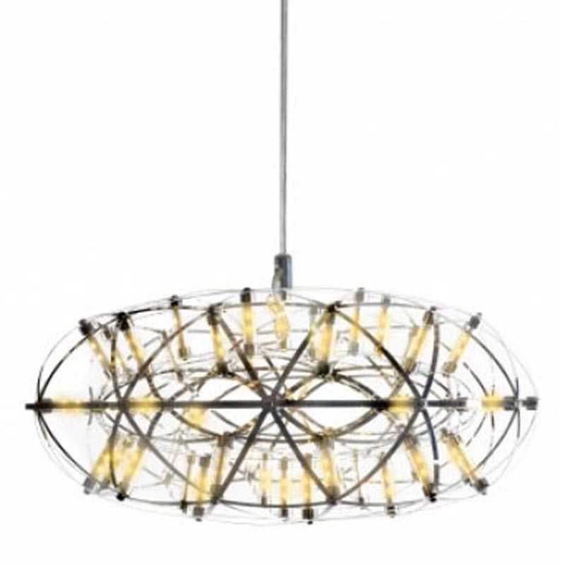 Люстра Moooi 3D Sphere Oval Yellow lamp S