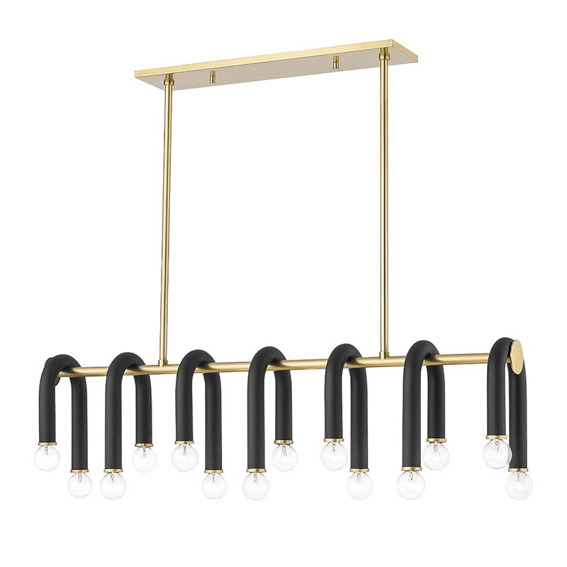 Люстра Paulson floppy chandelier gold