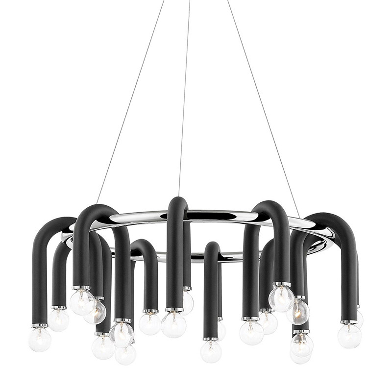 Люстра Paulson floppy chandelier round chrome