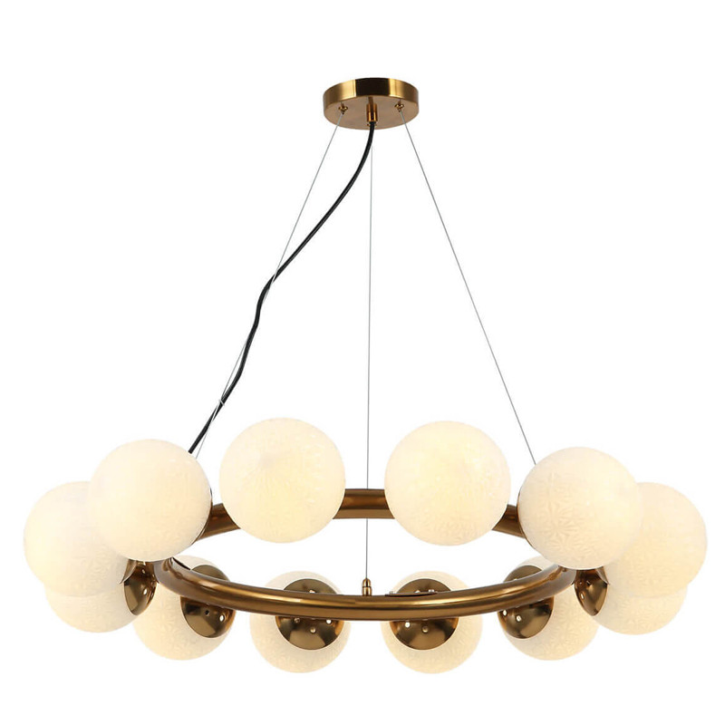 Люстра Perforated Glass Bubbles bronze D77