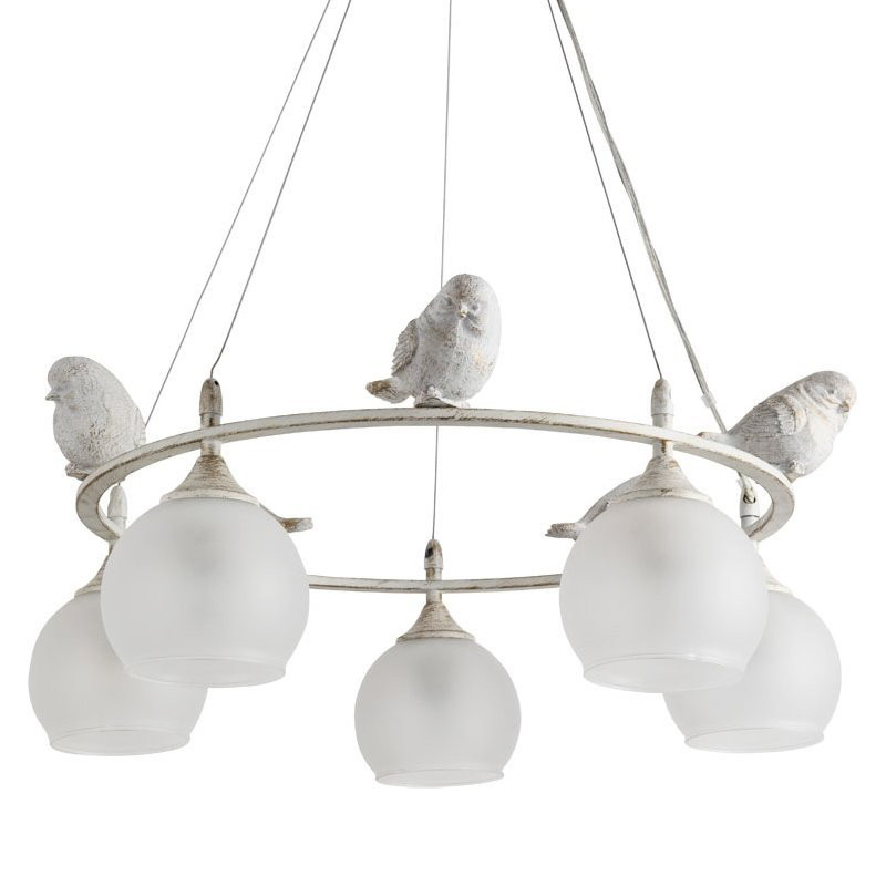 Люстра Provence Bird Chandelier white
