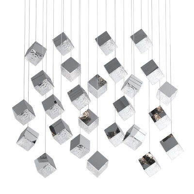 Люстра Pyrite Chrome 26 Rectangle