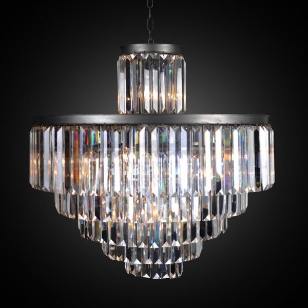 Люстра Odeon Clear Glass Fringe Chandelier - 6 rings